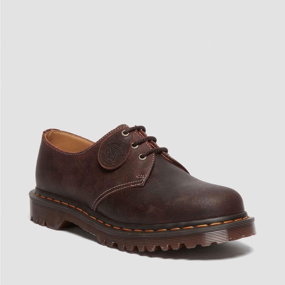 DR MARTENS 1461 US 10 EU 43 MADE IN ENGLAND RUSTIC BROWN 31861749